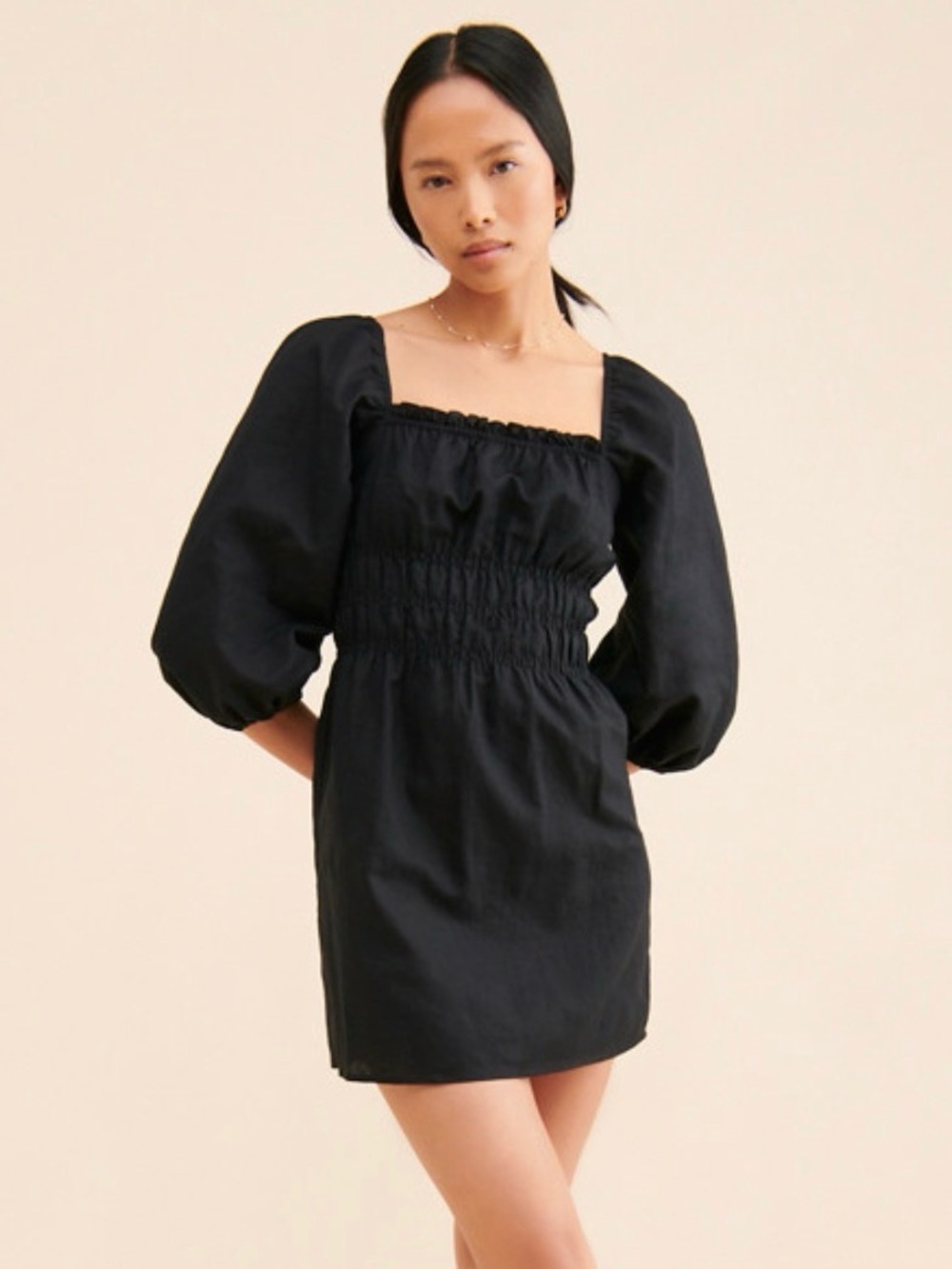 Charlie Holiday Boheme Ballon Sleeve Dress